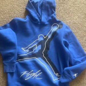 Boys Jordan Hoodie SZ-XL Blue
